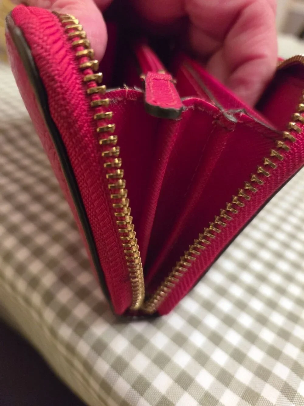 Michael Kors Jet Set Continental Wallet - Red _GUC